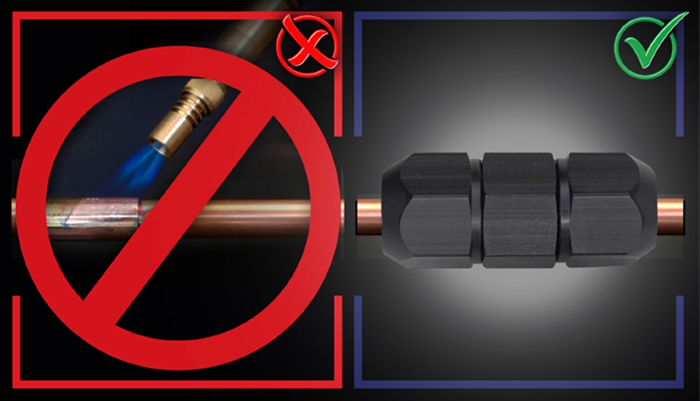 Game-Changer for HVAC Pros: AIRSEPT Braze-Free, Flare-Free Smart Splice™ Line Connectors!